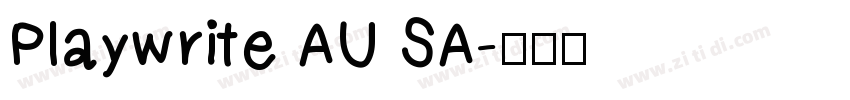 Playwrite AU SA字体转换